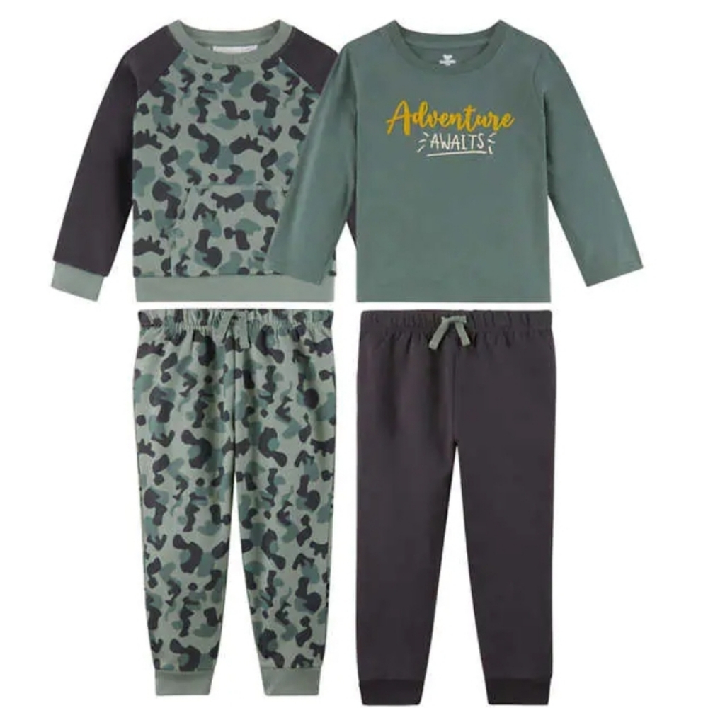 Koala Kids 4-piece activewear set, camo